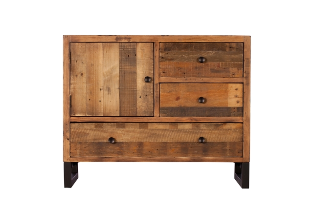 Baker Furniture Grant Reclaimed Wood Narrow Sideboard