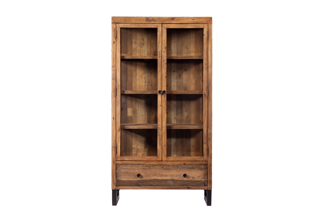 Baker Furniture Grant Reclaimed Wood Display Cabinet