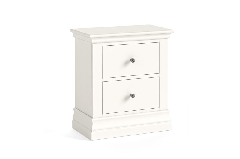 Burgundy Painted Coconut Milk 2 Drawer Bedside Table Burgundy Painted Coconut Milk 2 Drawer Bedside Table