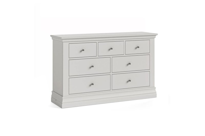 Burgundy Painted Light Grey 3 Over 4 Chest of Drawers Burgundy Painted Light Grey 3 Over 4 Chest of Drawers