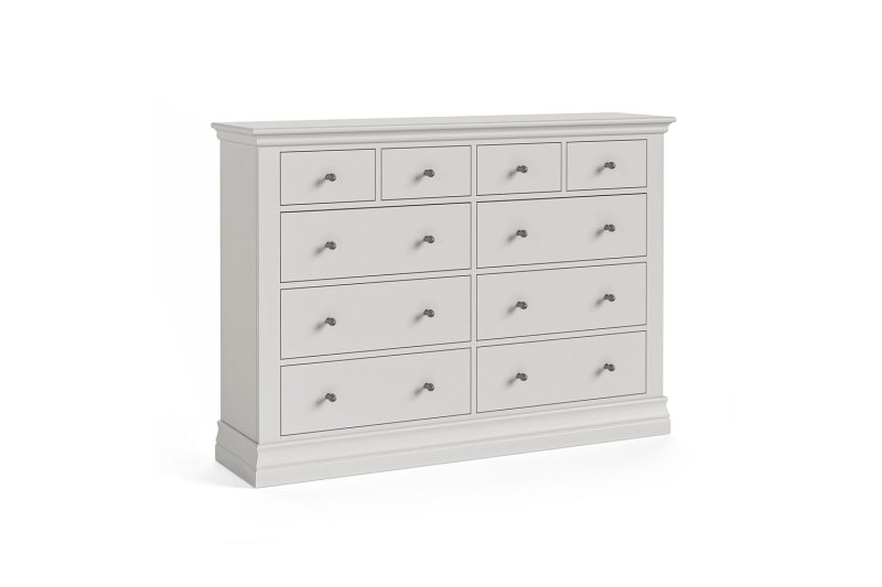 Burgundy Painted Light Grey 4 Over 6 Chest of Drawers Burgundy Painted Light Grey 4 Over 6 Chest of Drawers