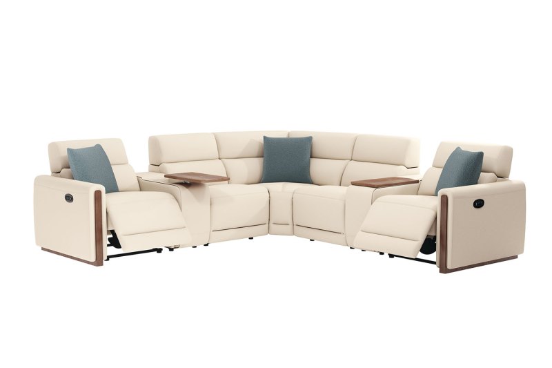 La-Z-Boy Faith Capsule Power Recliner Corner Sofa with Swivel Storage Console Units La-Z-Boy Faith Capsule Power Recliner Corner Sofa with Swivel Storage Console Units