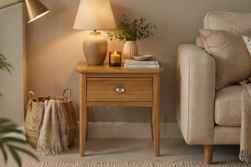 Bath Oak Lamp Table Bath Oak Lamp Table