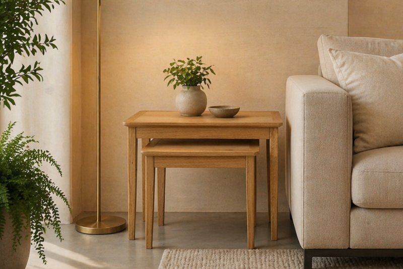 Bath Oak Nest of Tables Bath Oak Nest of Tables