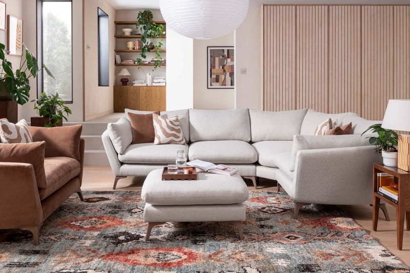 Ellis Fabric Large 6 Seater Corner Sofa Ellis Fabric Large 6 Seater Corner Sofa