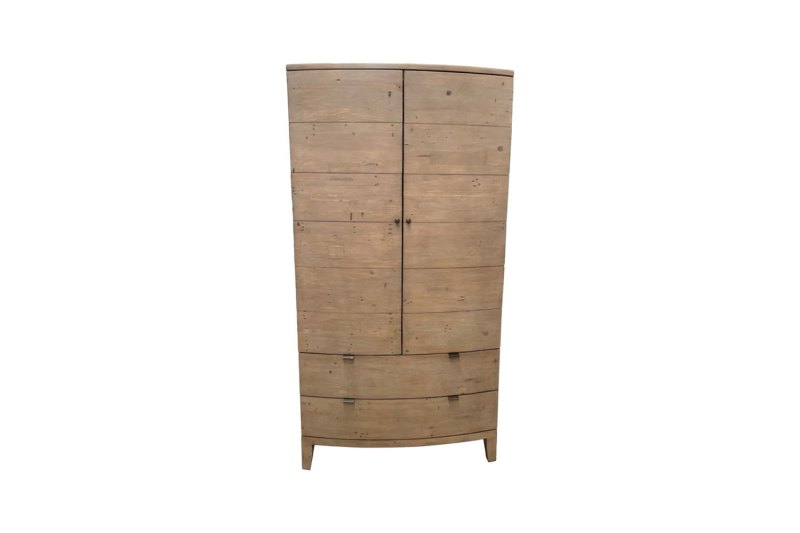 Bermuda Reclaimed Wood Large Double Wardrobe With Drawers Bermuda Reclaimed Wood Large Double Wardrobe With Drawers