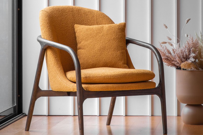 Gallery Direct Alegra Armchair in Ochre Gallery Direct Alegra Armchair in Ochre