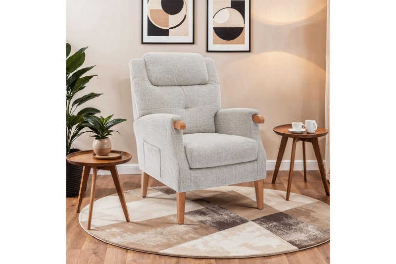 GFA Isla Fireside Chair in Linen Fabric GFA Isla Fireside Chair in Linen Fabric