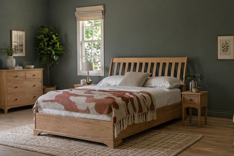 Gallery Direct Malvern Natural Oak Bedframe Gallery Direct Malvern Natural Oak Bedframe