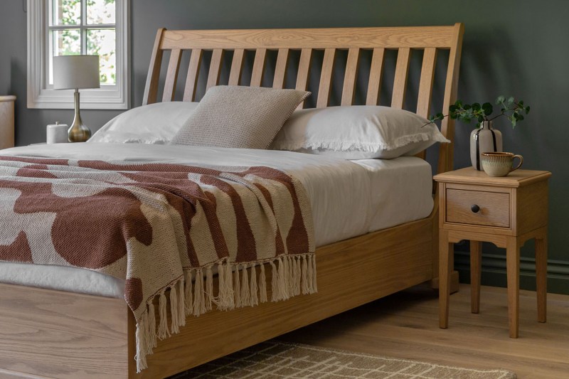 Gallery Direct Malvern Natural Oak Bedframe Gallery Direct Malvern Natural Oak Bedframe