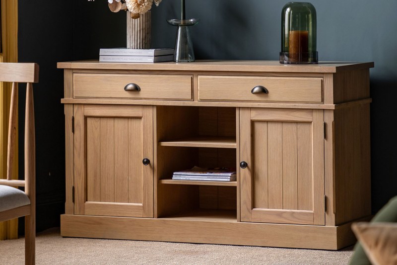 Gallery Direct Eton Natural 2 Door 2 Drawer Sideboard Gallery Direct Eton Natural 2 Door 2 Drawer Sideboard