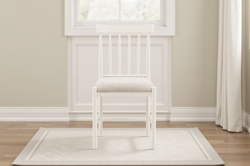 Gallery Direct Eton Painted White Upholstered Dining Chair Gallery Direct Eton Painted White Upholstered Dining Chair