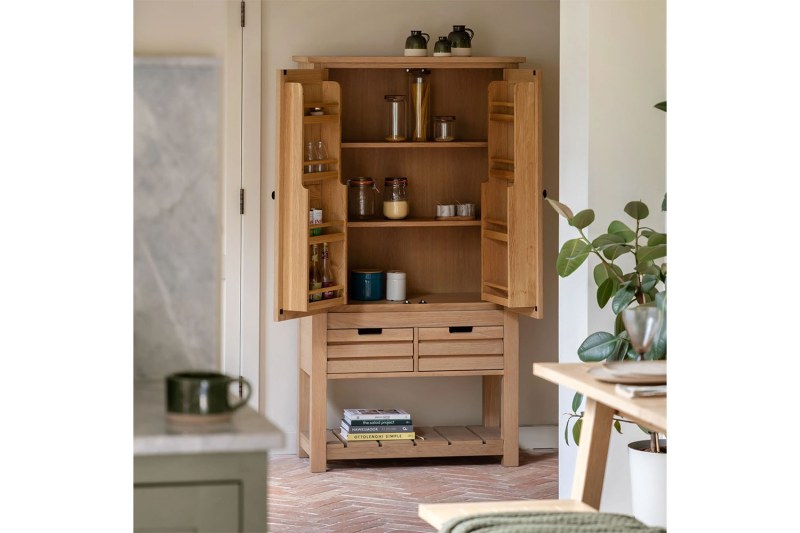 Gallery Direct Eton Natural Larder Cupboard Gallery Direct Eton Natural Larder Cupboard