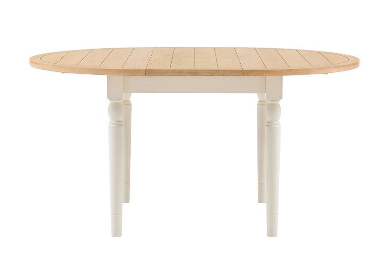 Gallery Direct Eton Painted White Round Ext 110-150cm Dining Table Gallery Direct Eton Painted White Round Ext 110-150cm Dining Table
