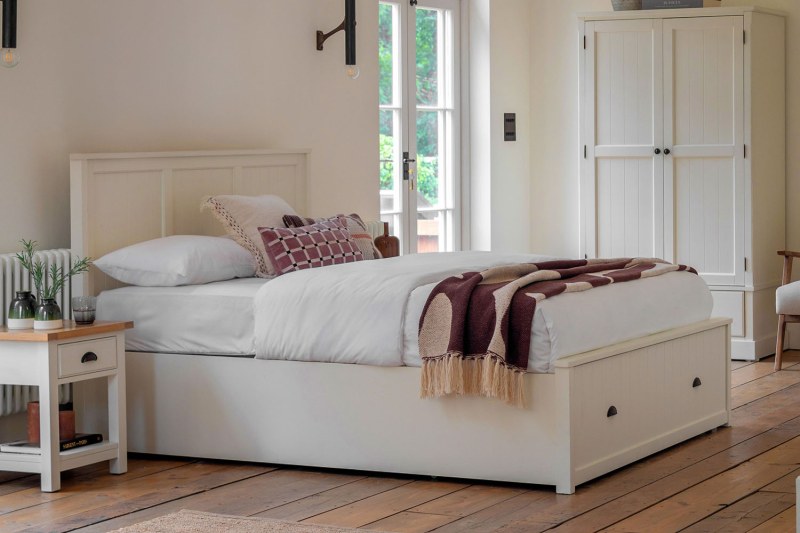 Gallery Direct Eton Painted White Storage Bedframe Gallery Direct Eton Painted White Storage Bedframe