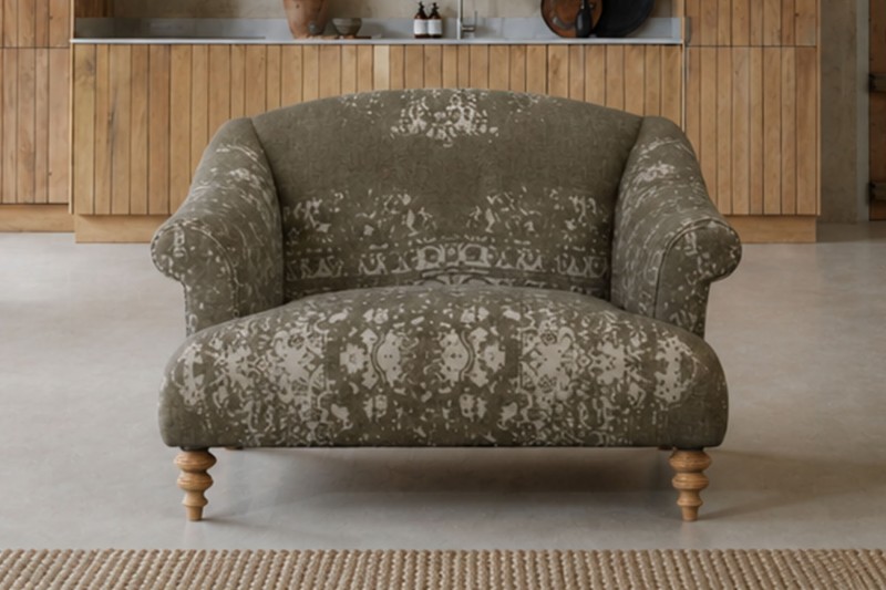 Tetrad Heritage Jacaranda Bagru Snuggler Chair Tetrad Heritage Jacaranda Bagru Snuggler Chair