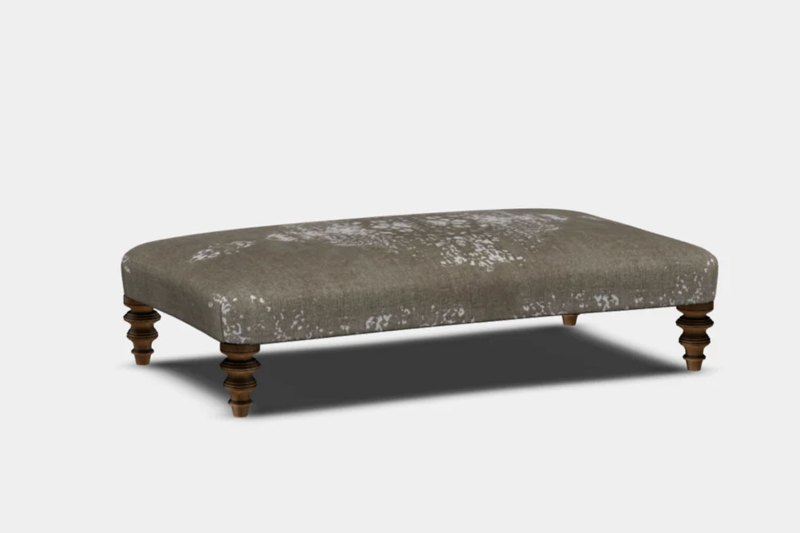 Tetrad Heritage Jacaranda Bagru Curved Plain Top Stool Tetrad Heritage Jacaranda Bagru Curved Plain Top Stool