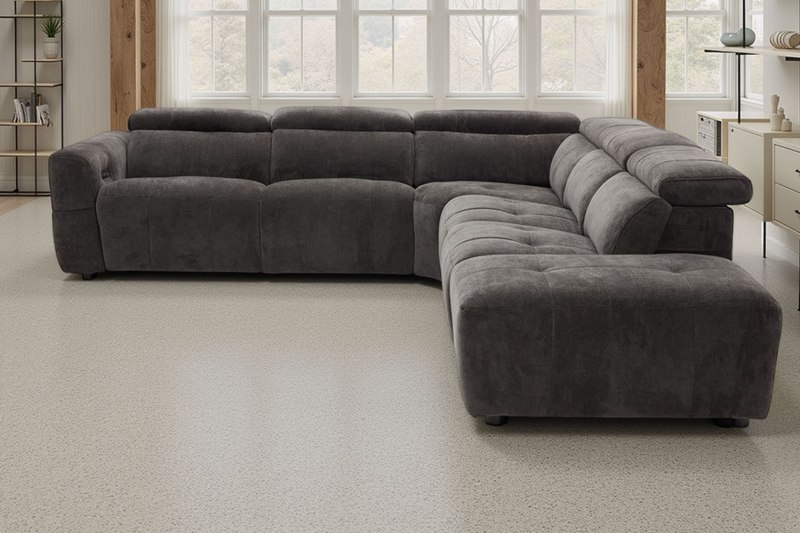 Monaco 6 Seater Corner Sofa with Power Recliner and Headrest Monaco 6 Seater Corner Sofa with Power Recliner and Headrest