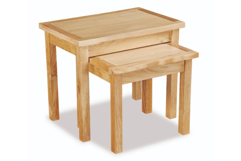New Trinity Natural Oak Nest of Tables New Trinity Natural Oak Nest of Tables