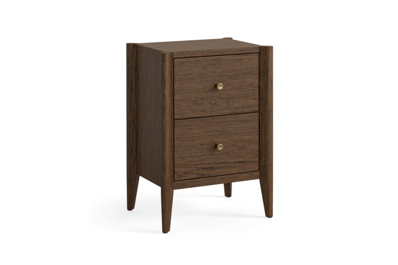 Paris Brown 2 Drawer Bedside Paris Brown 2 Drawer Bedside