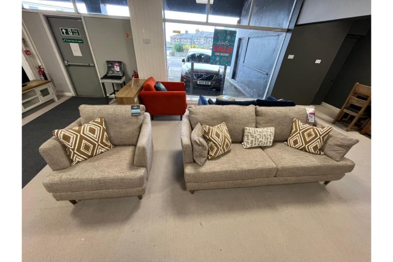 Ex-Display Redruth - Bowie 3 Seater Sofa and Chair Ex-Display Redruth - Bowie 3 Seater Sofa and Chair