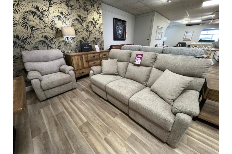 Ex-Display Redruth - Monet 3 Seater Power Recliner and Manual Recliner Chair Ex-Display Redruth - Monet 3 Seater Power Recliner and Manual Recliner Chair