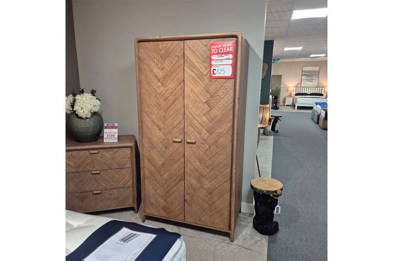 Ex-Display Truro - Atauro Reclaimed Wood Double Wardrobe Ex-Display Truro - Atauro Reclaimed Wood Double Wardrobe