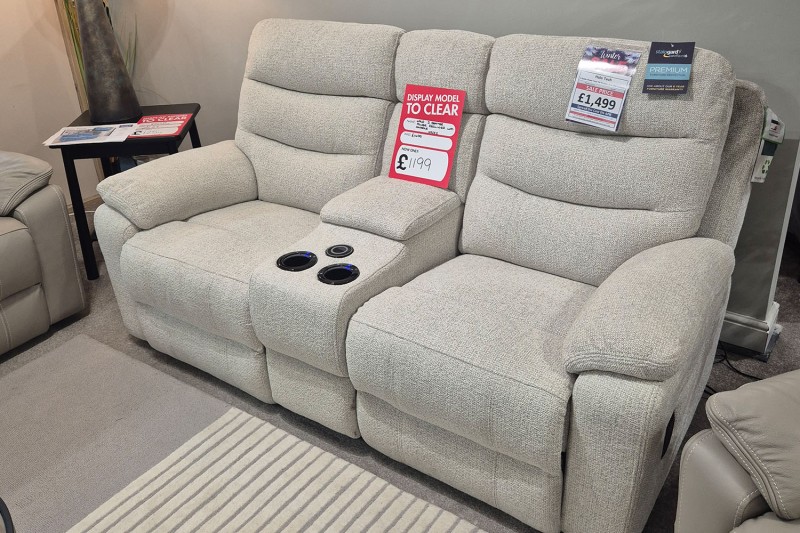 Ex-Display Truro - Halo 2 Seater Power Recliner with Console Ex-Display Truro - Halo 2 Seater Power Recliner with Console