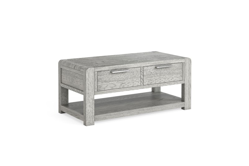 Amsterdam Washed Grey Oak 2 Drawer Coffee Table Amsterdam Washed Grey Oak 2 Drawer Coffee Table