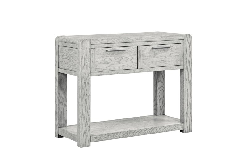 Amsterdam Washed Grey Oak 2 Drawer Console Table Amsterdam Washed Grey Oak 2 Drawer Console Table