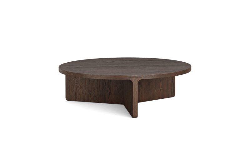 California Dark Oak Large Round Coffee Table California Dark Oak Large Round Coffee Table