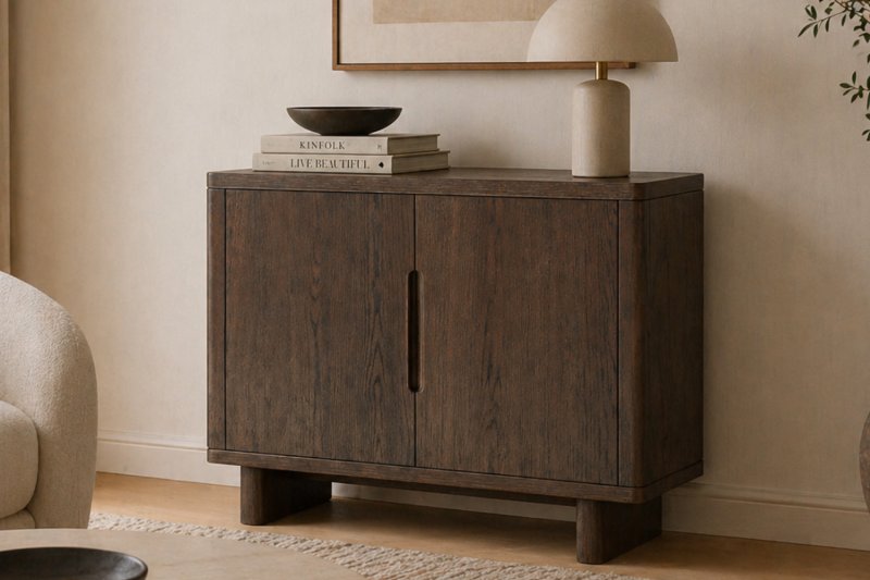 California Dark Oak Small Sideboard California Dark Oak Small Sideboard