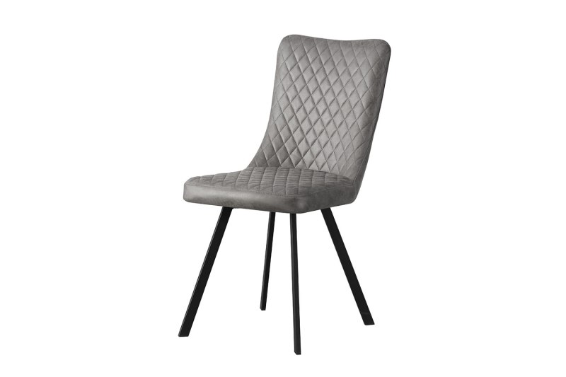 Mexico Dining Chair in Grey Soft Faux Suede Mexico Dining Chair in Grey Soft Faux Suede