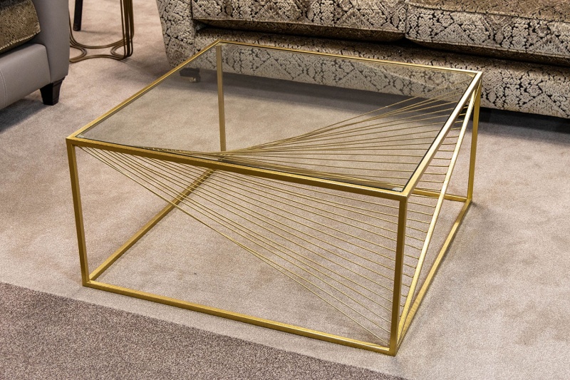 Ex-Display Liskeard - Gold Twist Coffee Table Ex-Display Liskeard - Gold Twist Coffee Table