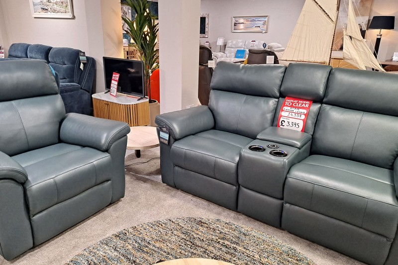 Ex-Display Plymouth - La-Z-Boy Dixie Leather 3 Seater Sofa & Chair Ex-Display Plymouth - La-Z-Boy Dixie Leather 3 Seater Sofa & Chair