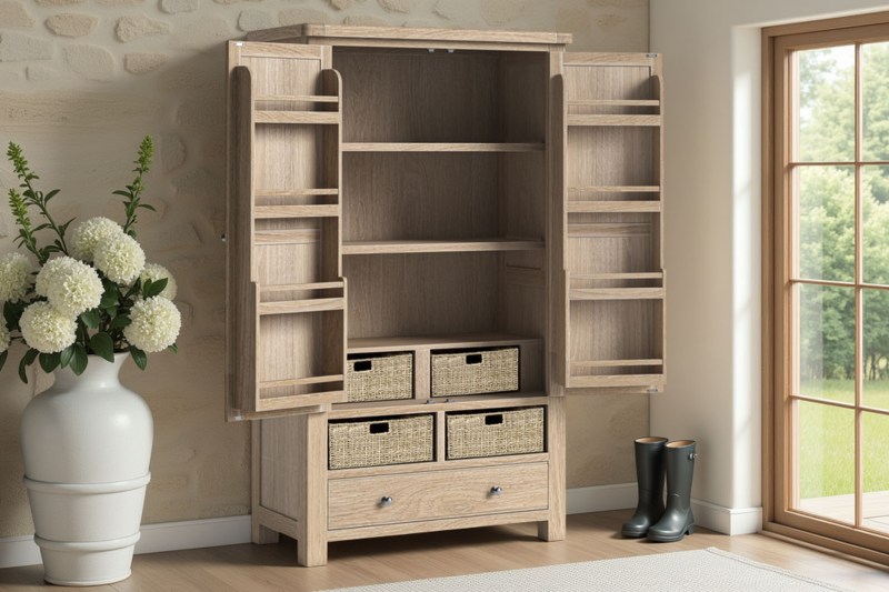 Normandy White Wash Kitchen Larder Unit Normandy White Wash Kitchen Larder Unit