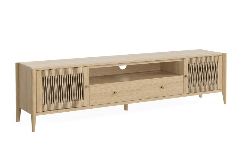 Sicily Oak 200cm Weave Large TV UNIT Sicily Oak 200cm Weave Large TV UNIT