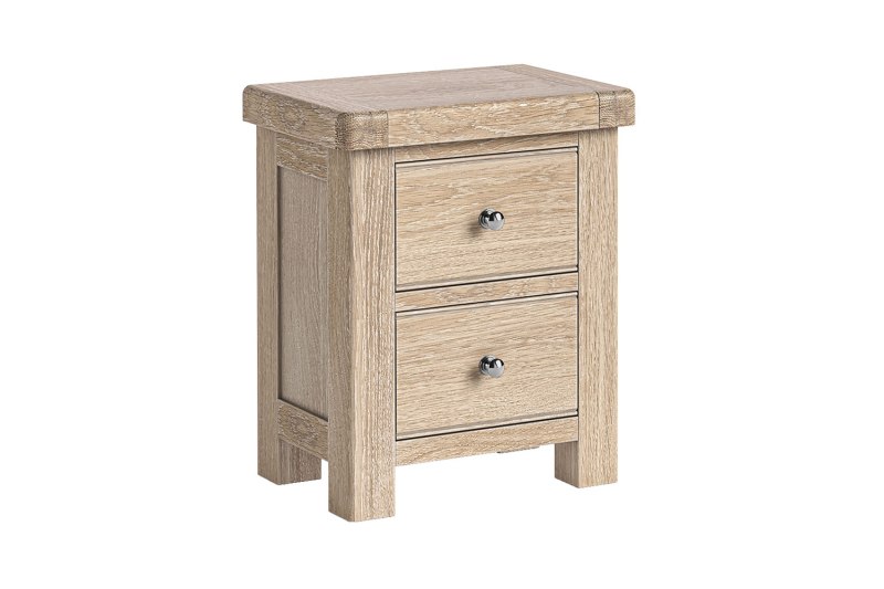 Normandy White Wash Bedside Table Normandy White Wash Bedside Table