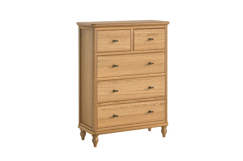 Verona Oak 2 Over 3 Chest of Drawers Verona Oak 2 Over 3 Chest of Drawers