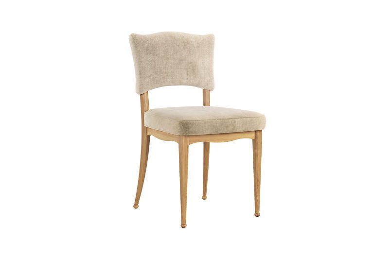 Verona Oak Ivy Dining Chair in Oatmeal Fabric Verona Oak Ivy Dining Chair in Oatmeal Fabric