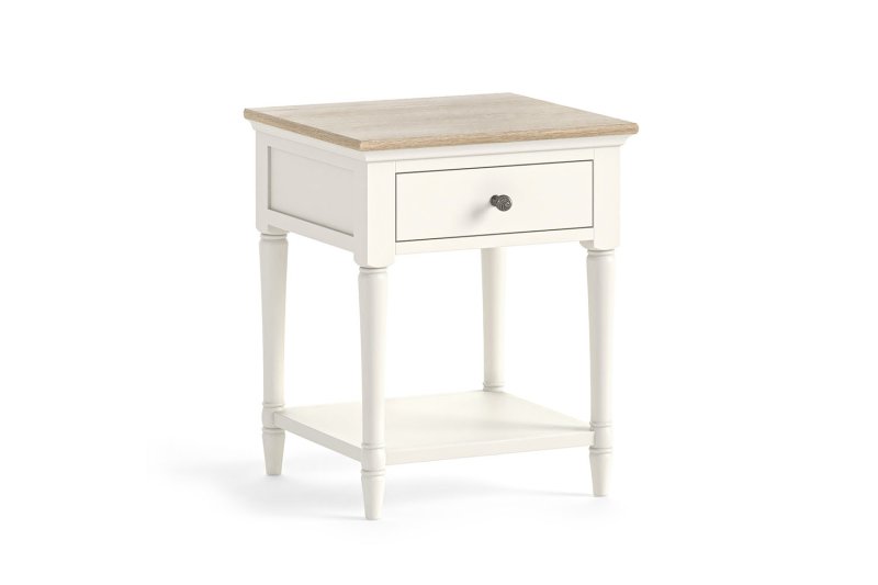 Provence Painted Off-White Oak Lamp Table Provence Painted Off-White Oak Lamp Table