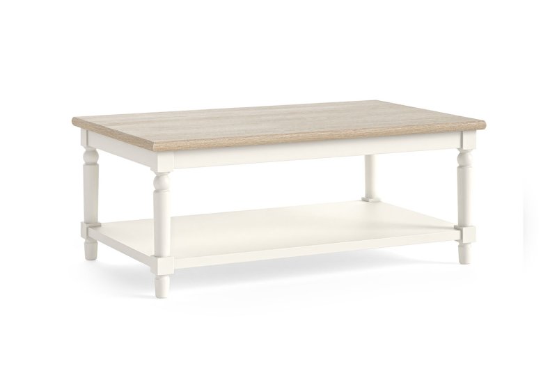Provence Painted Off-White Oak Coffee Table Provence Painted Off-White Oak Coffee Table