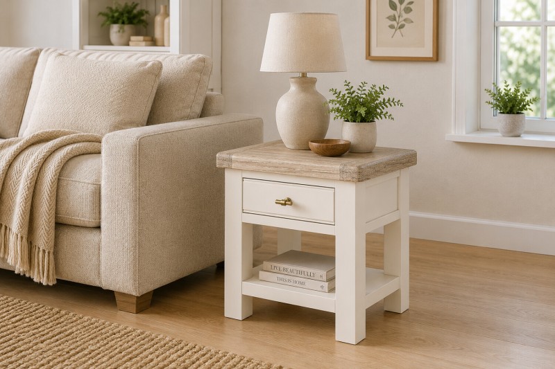 Windsor Country Oak Painted Lamp Table Windsor Country Oak Painted Lamp Table