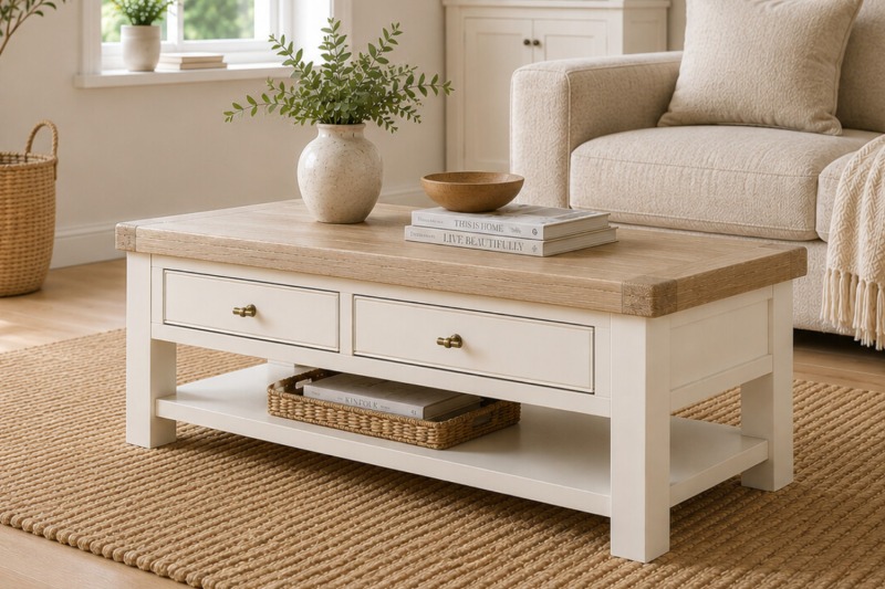 Windsor Country Oak Painted Storage Coffee Table Windsor Country Oak Painted Storage Coffee Table
