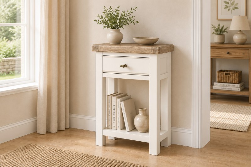 Windsor Country Oak Painted Telephone Table Windsor Country Oak Painted Telephone Table