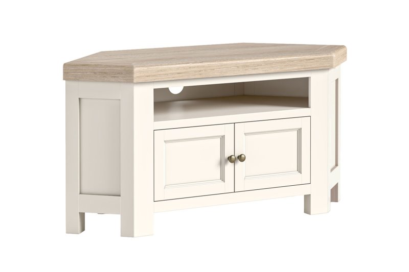 Windsor Country Oak Painted Corner TV Unit Windsor Country Oak Painted Corner TV Unit