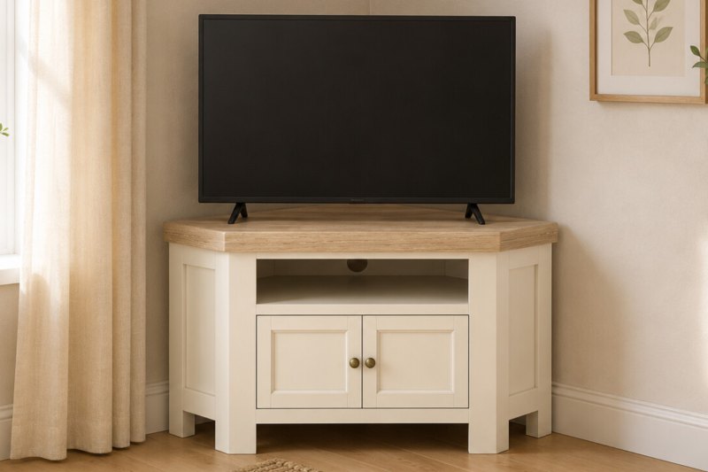 Windsor Country Oak Painted Corner TV Unit Windsor Country Oak Painted Corner TV Unit