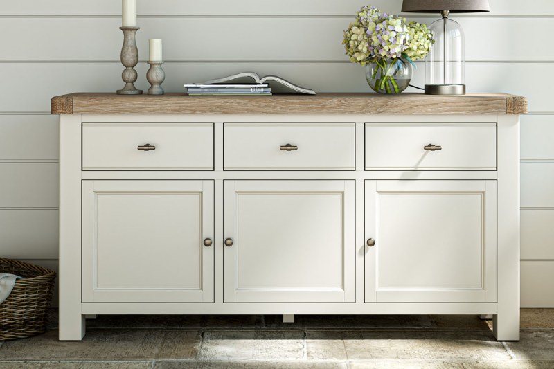 Windsor Country Oak Painted Large Sideboard Windsor Country Oak Painted Large Sideboard
