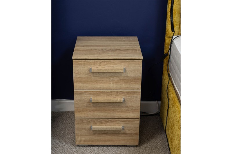 Ex-Display Liskeard - Aldono 3 Drawer Bedside Table Ex-Display Liskeard - Aldono 3 Drawer Bedside Table