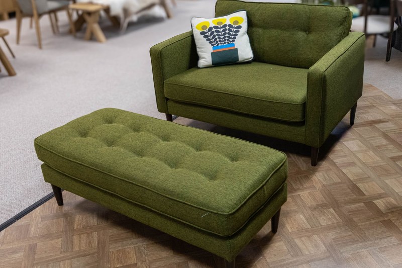 Ex-Display Liskeard - Orla Kiely Ebben Cuddler Chair + Stool Ex-Display Liskeard - Orla Kiely Ebben Cuddler Chair + Stool